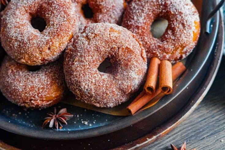 authentic baked pumpkin donuts