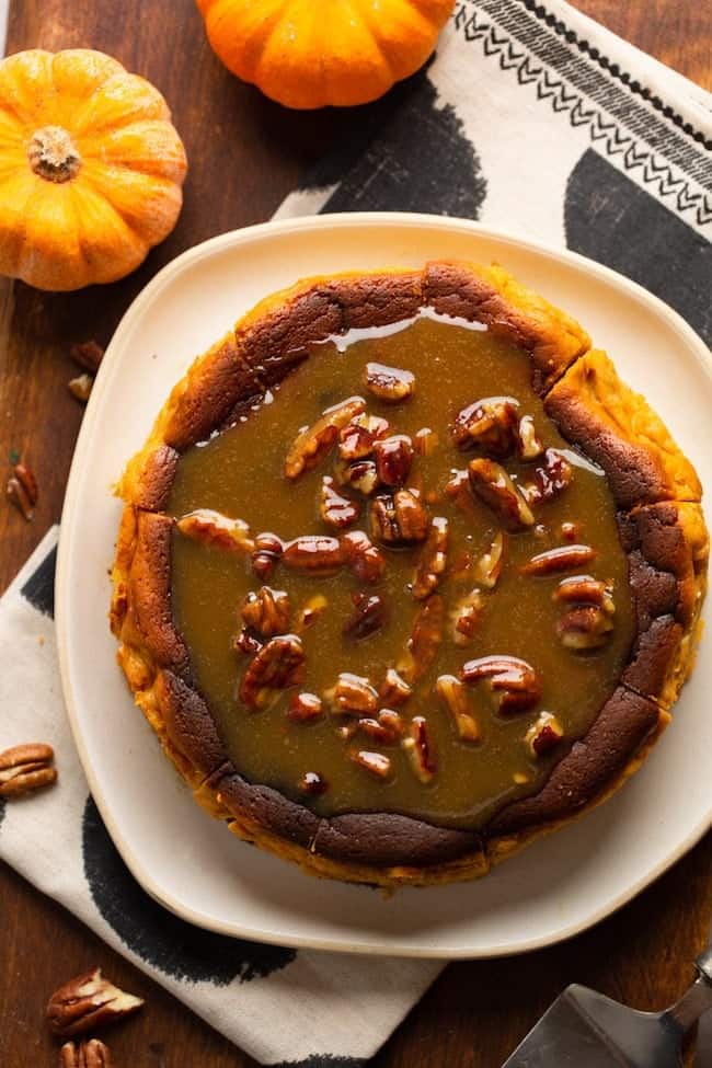 basque pumpkin cheesecake