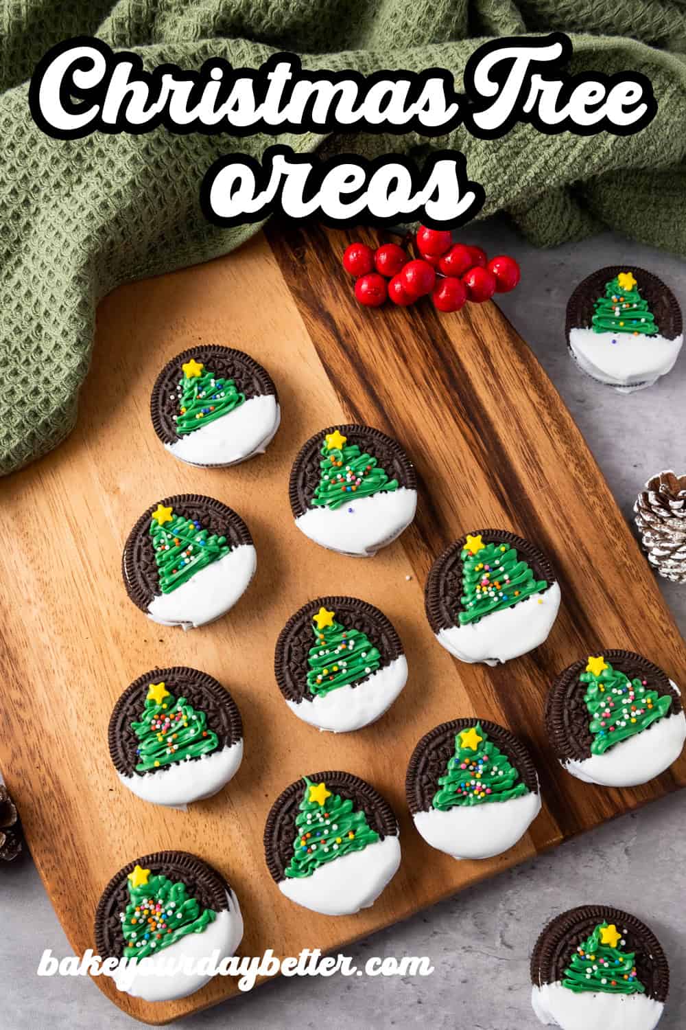 christmas tree oreos