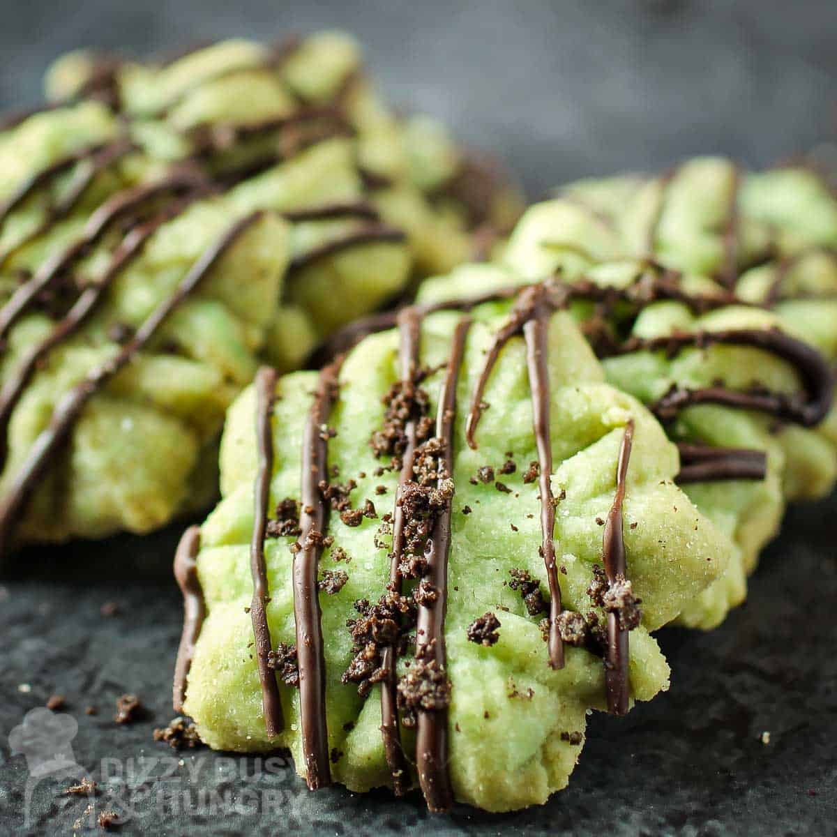 mint shortbread cookies feature