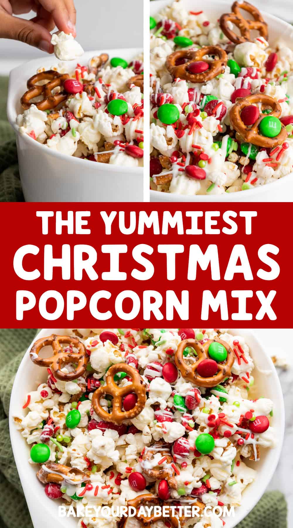 the yummiest christmas popcorn mix