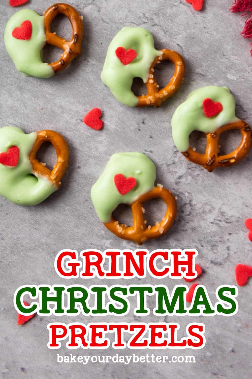 grinch christmas pretzels