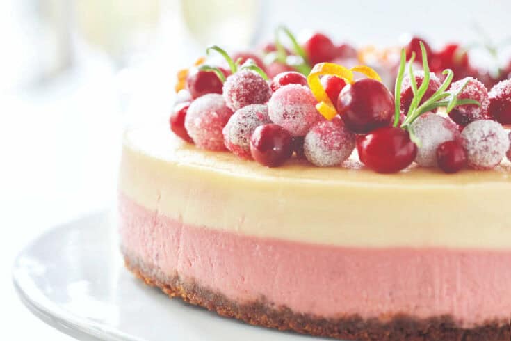 Christmas Cranberry Cheesecake