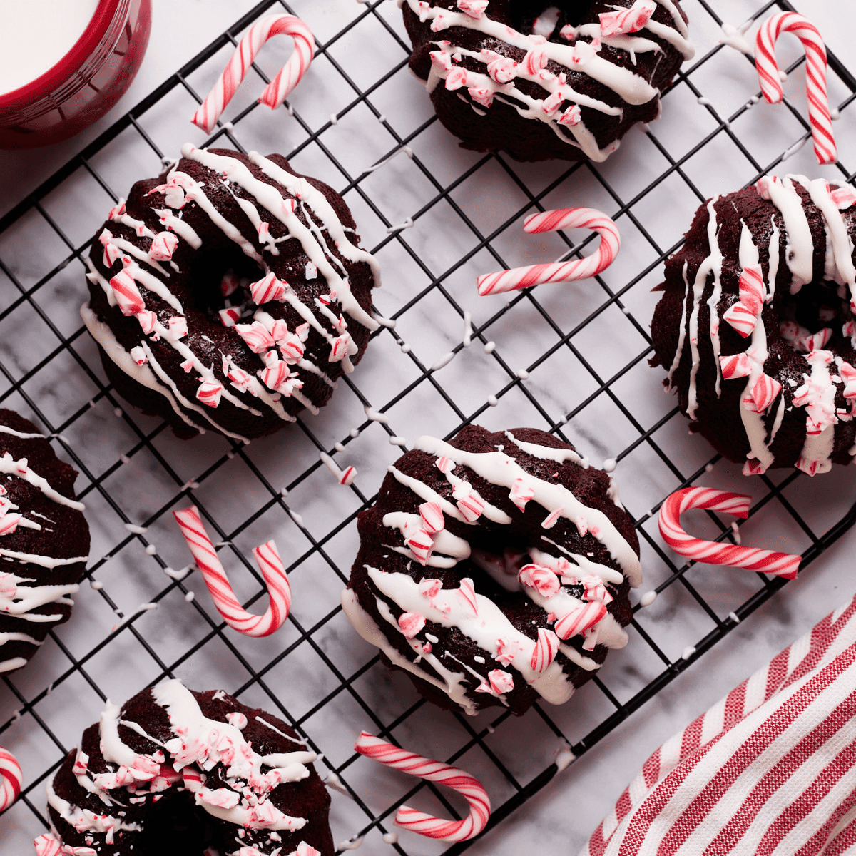 Mini Chocolate Peppermint Bundt Cake Featured Image