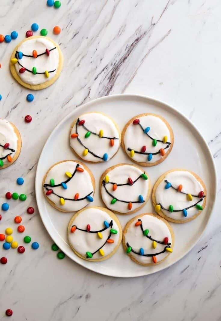 christmas lights cookies