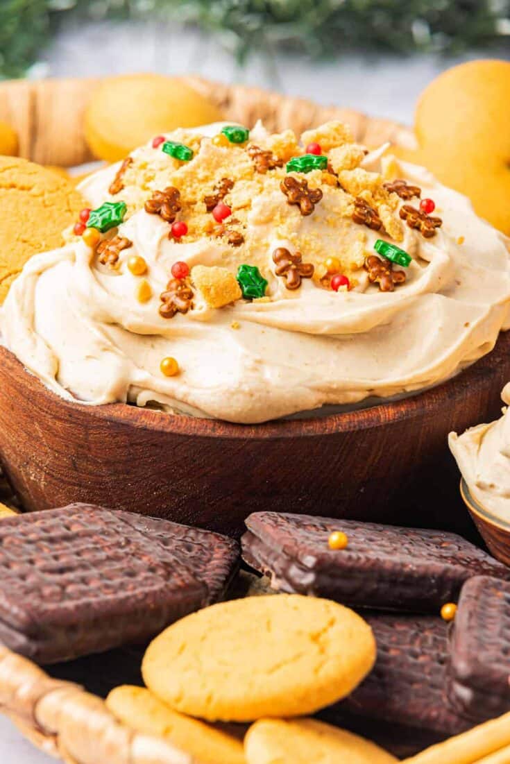 gingerbread cheesecake dip 48