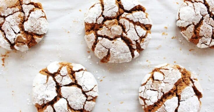 gingerbread crinkle cookies