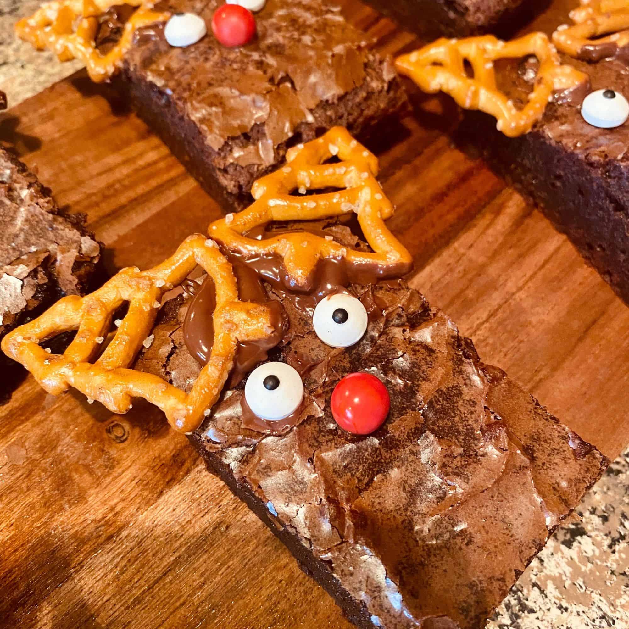 reindeer brownies craft 1