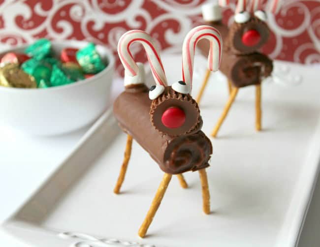 reindeer shaped holiday treats