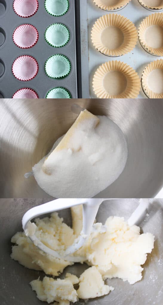 making the cupcakes