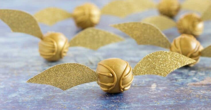 Golden Snitch Peanut Butter Balls FB