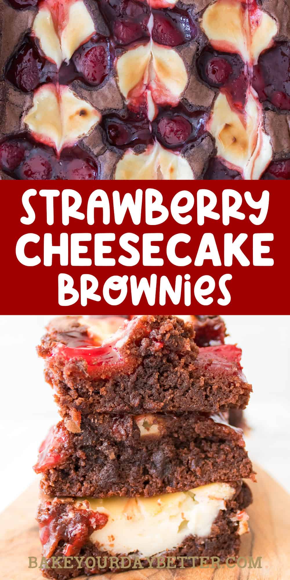 strawberry cheesecake brownies