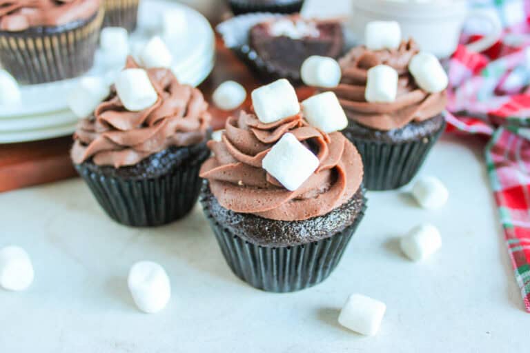 hot chocolate cupcakes