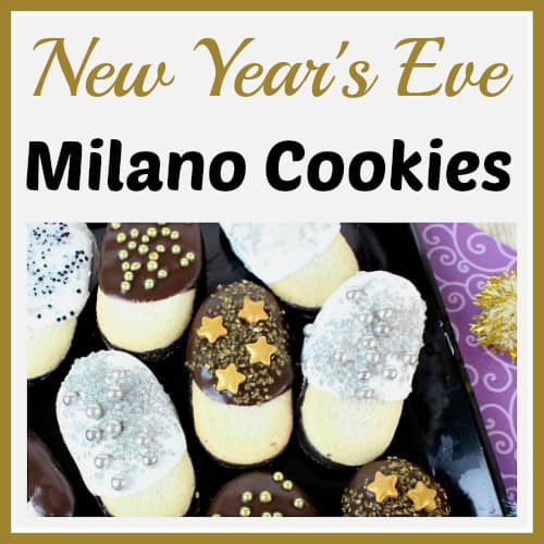 new years eve milano cookies