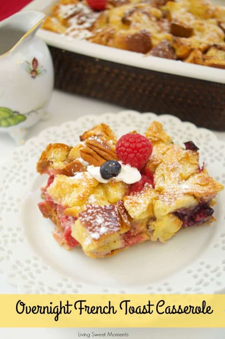 overnight french toast casserole recipe cover