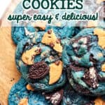 cookie monster cookies super easy and delicious!