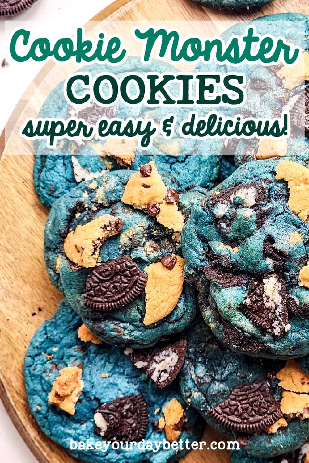 cookie monster cookies super easy and delicious