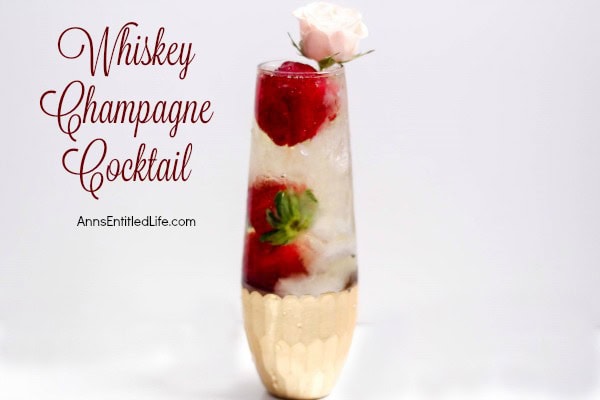 whiskey champagne cocktail horizontal