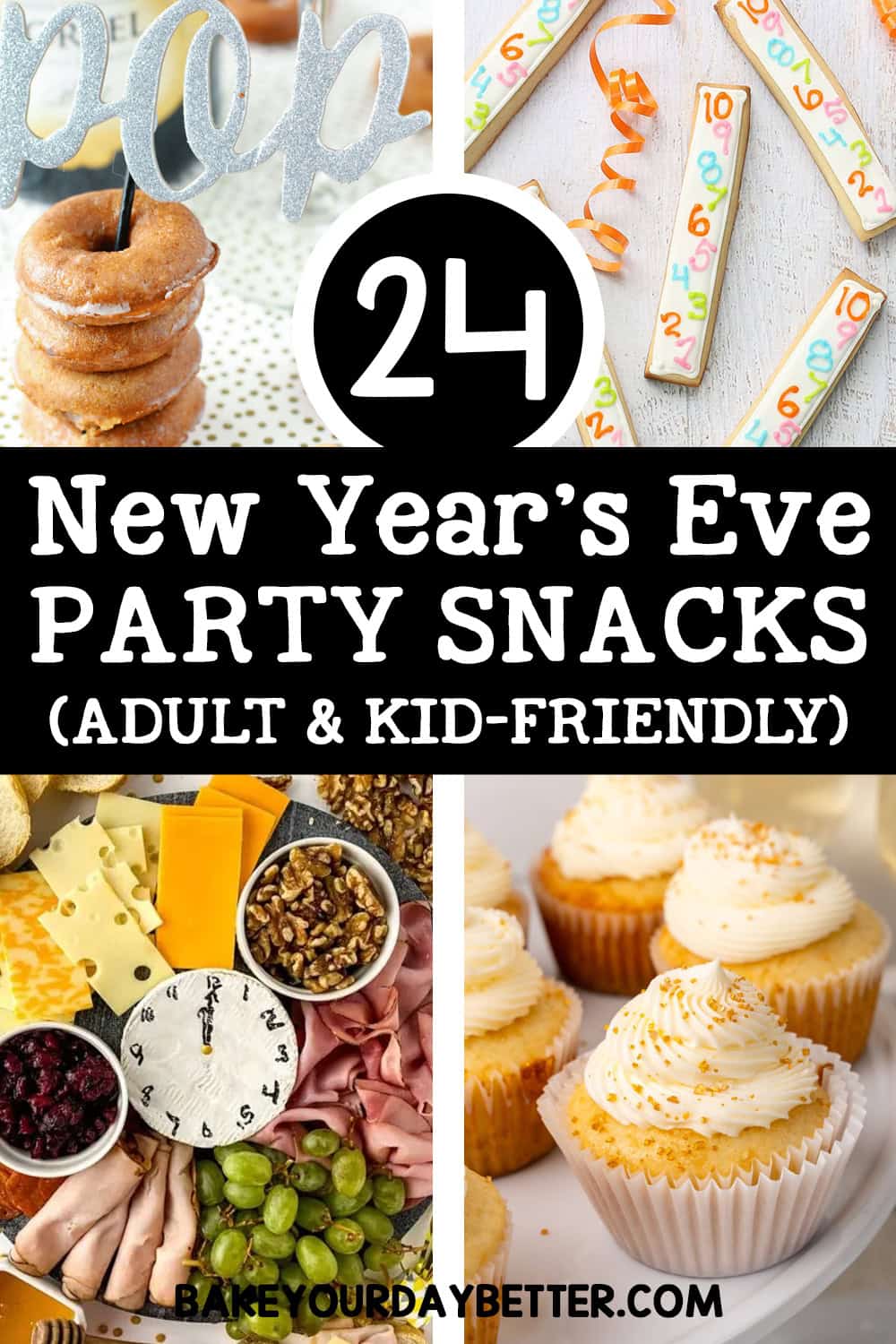 24 new year's eve party snacks adult and kid friendly