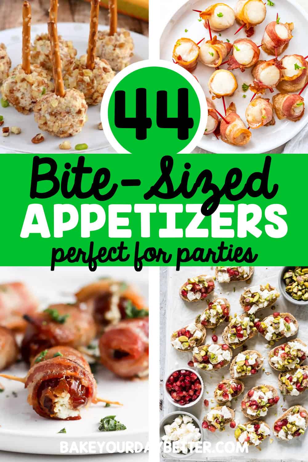 44 bite-sized appetizers perfect for parties