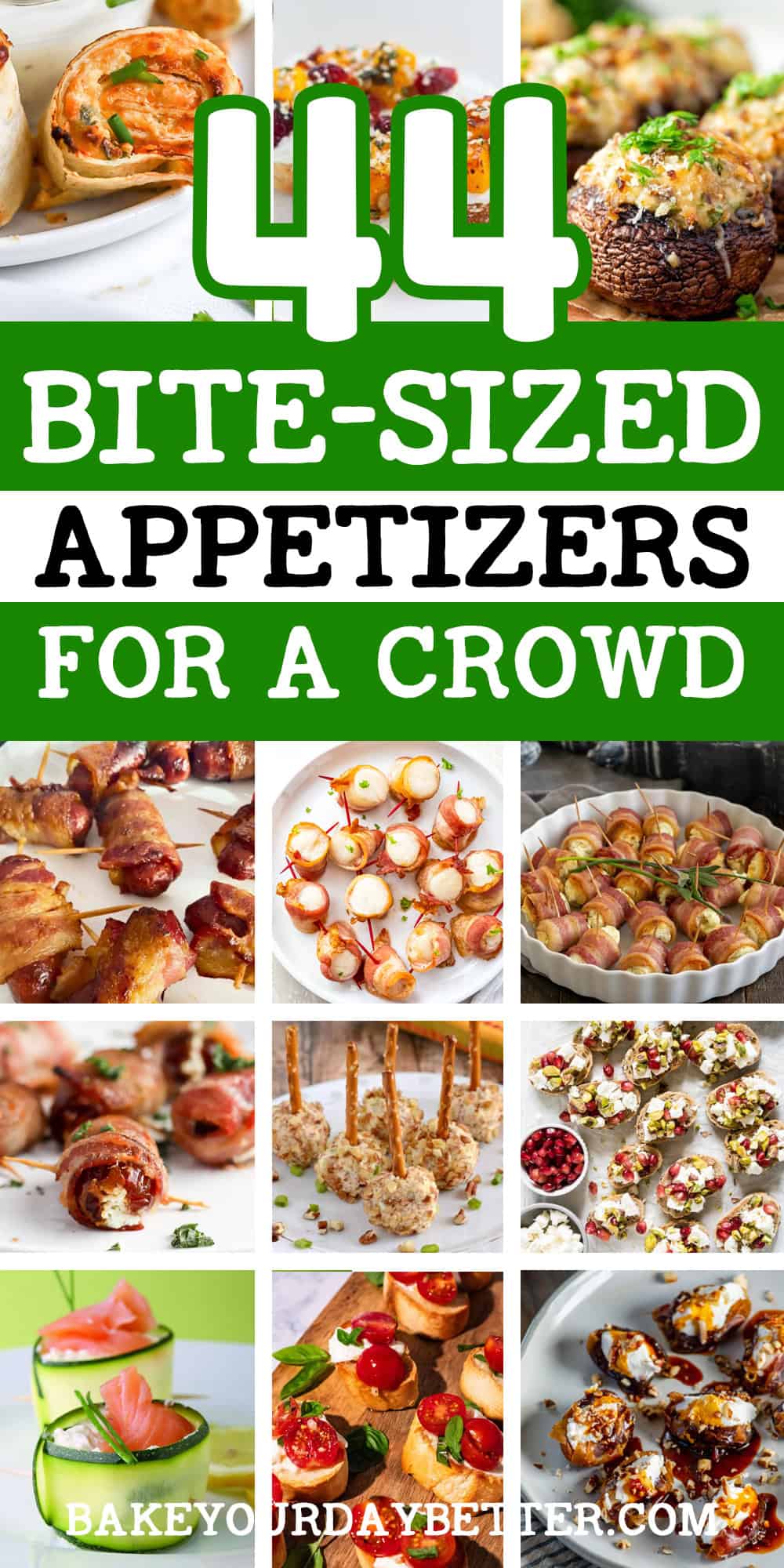 44 bite-sized appetizers for a crowd