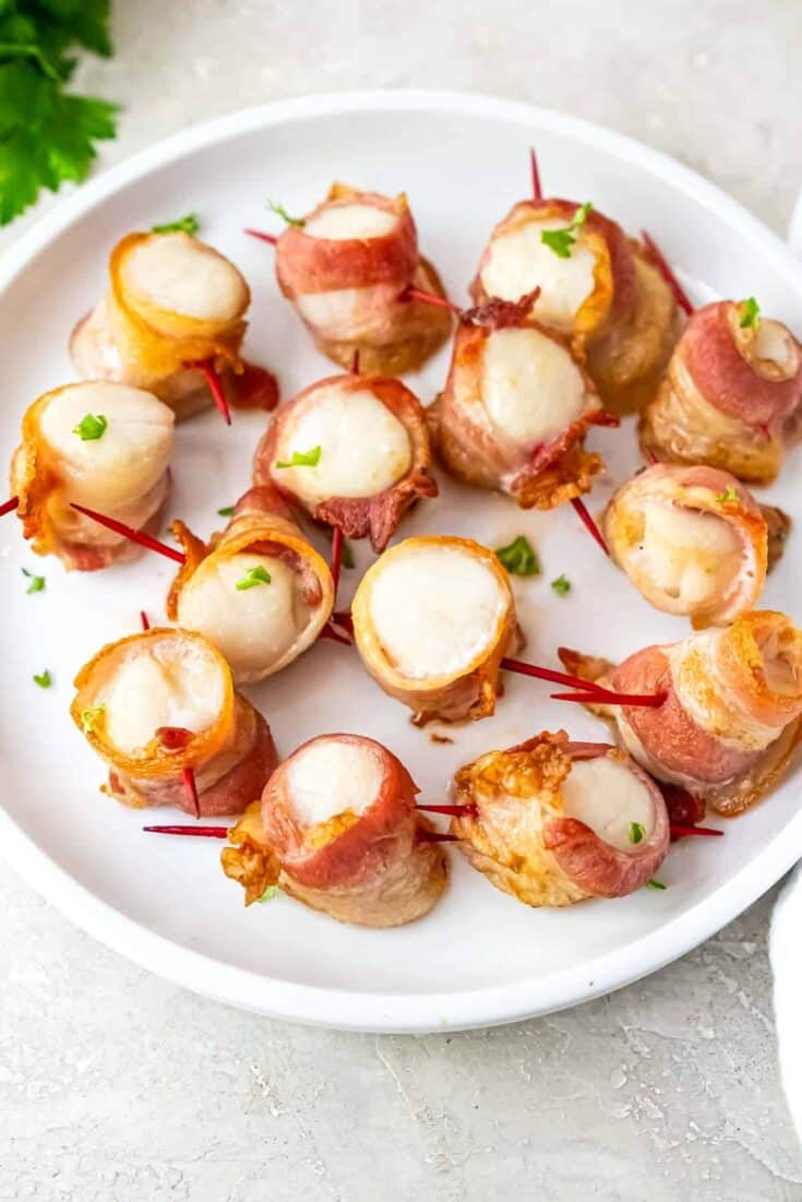 Air Fryer Bacon Wrapped Scallops 43