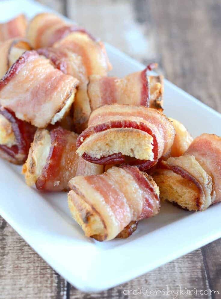 Bacon Wrapped Bread Cubes 010 1