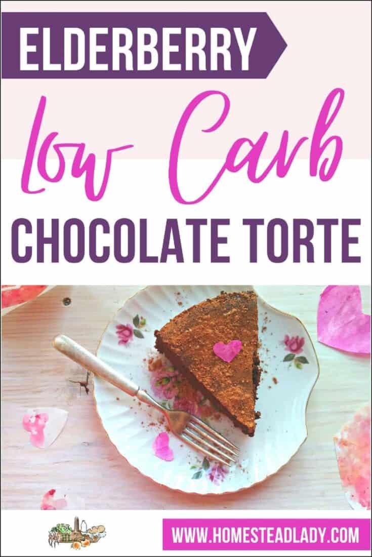 Elderberry Low Carb Chocolate Torte