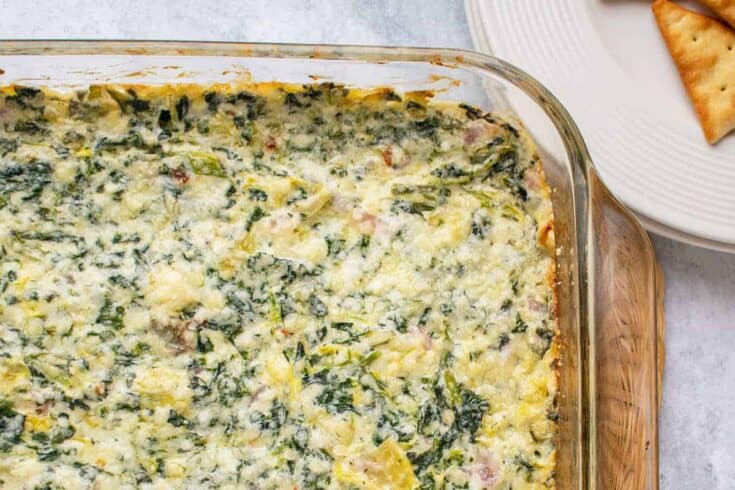 FB Spinach and Asiago Artichoke Dip Photo