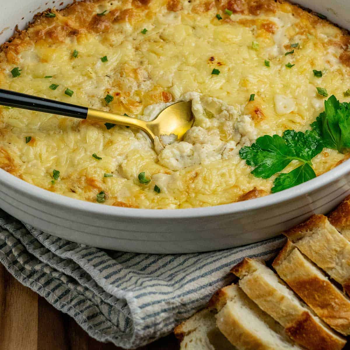 Hot Cheesy French Onion Soup Dip from Scratch