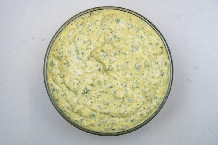 Sour Cream Pesto Dip