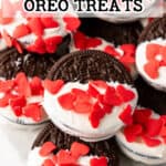 candy coated oreos for valentines day