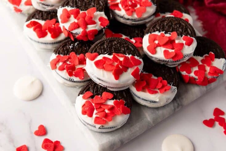 easy candy dipped oreos valentines day