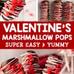 valentine's marshmallow pops easy and yummy