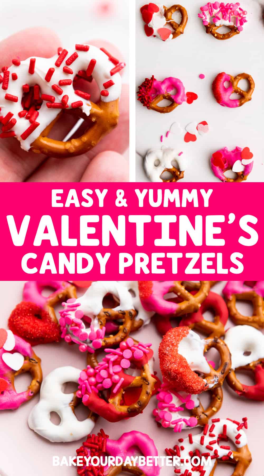 easy and yummy valentine's candy pretzels
