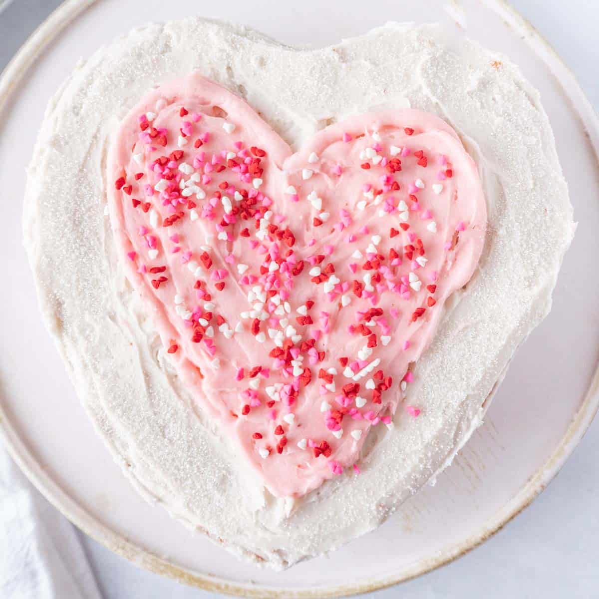 heart shaped cake featured