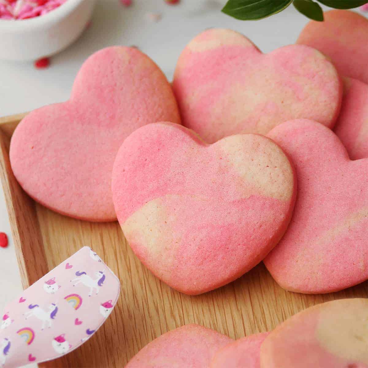 simple no decorating heart cookies