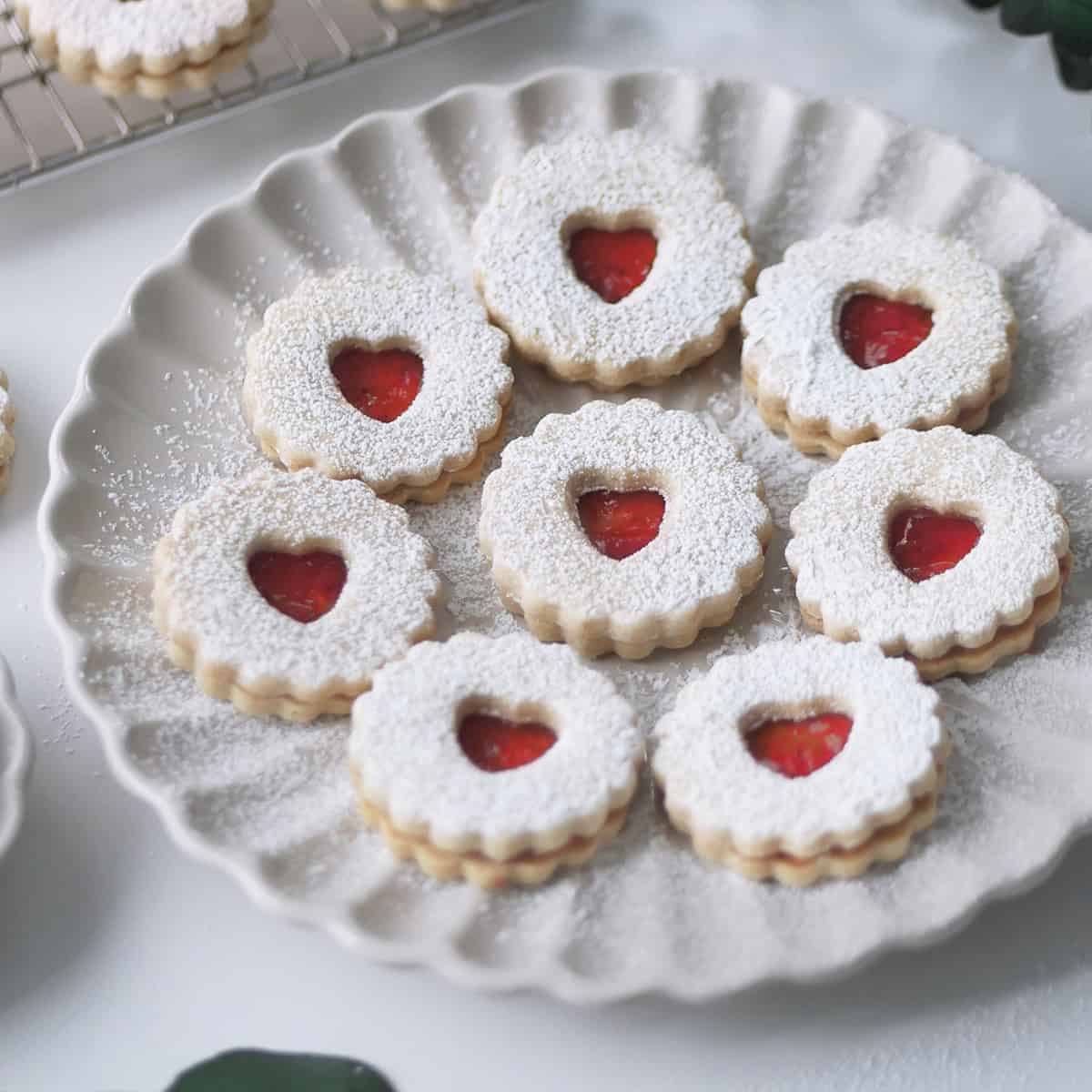 valentines day heart jam cookies 1