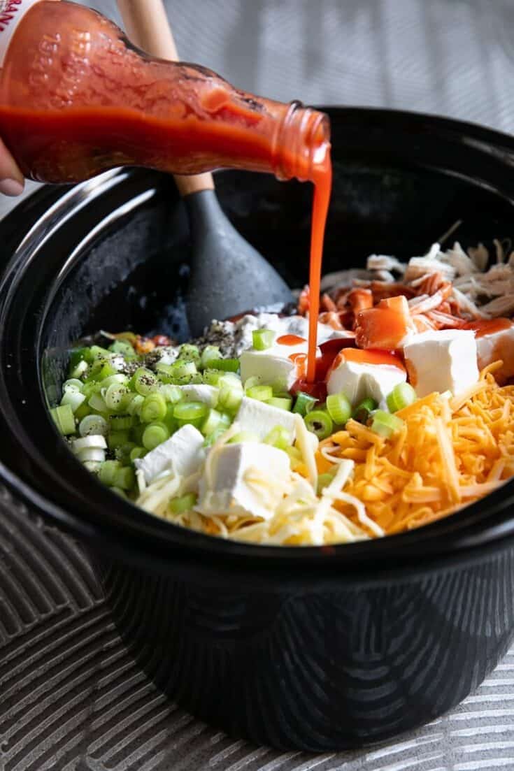 Buffalo Chicken Dip slow cooker 2