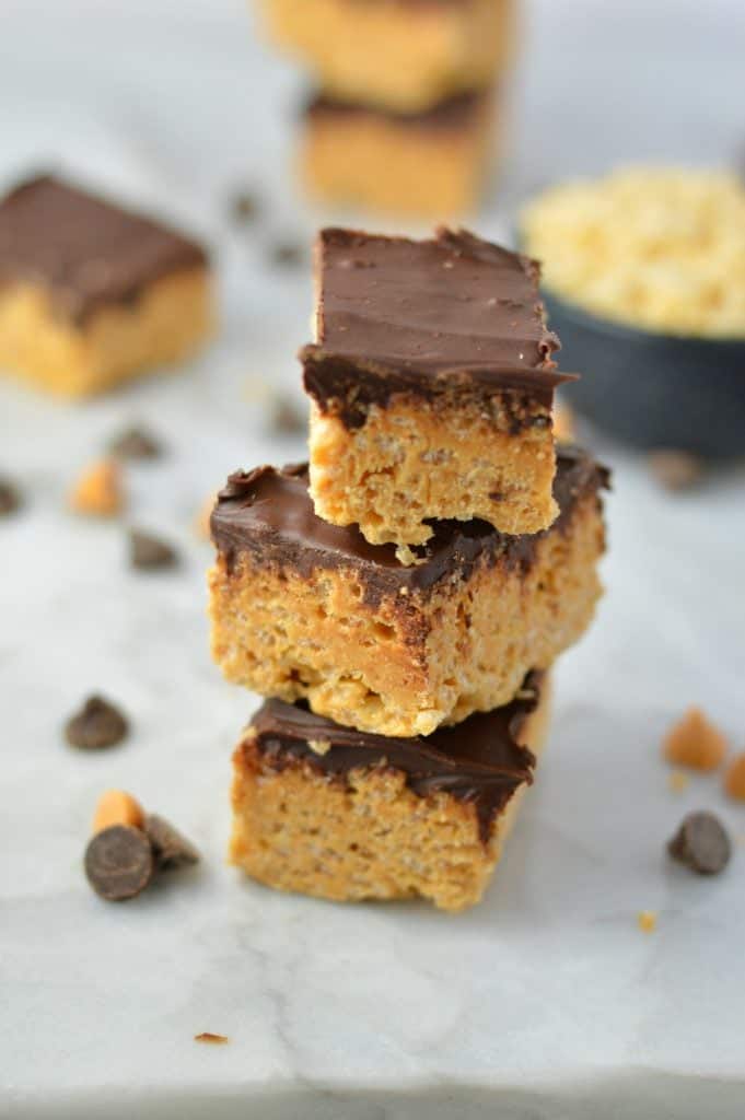 Butterscotch Peanut Butter and Chocolate Rice Krispie Squares 1 681x1024 1