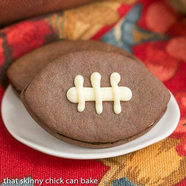 Chocolate Football Cookies