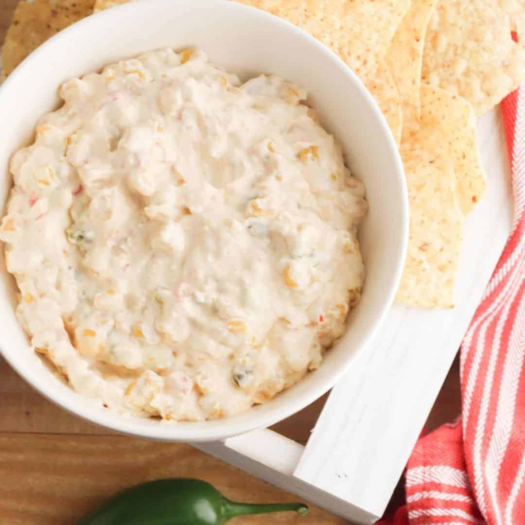 Crock Pot Cream Cheese Corn Dip SQ