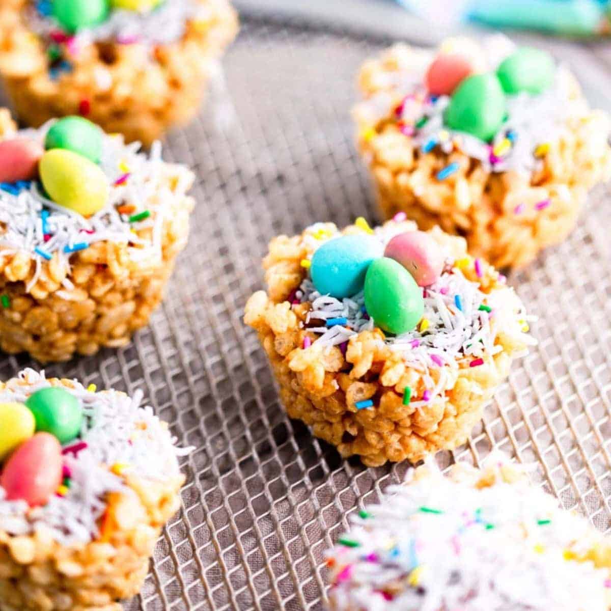 Easter Egg Nest Rice Krispie Treats 5 scaled 1