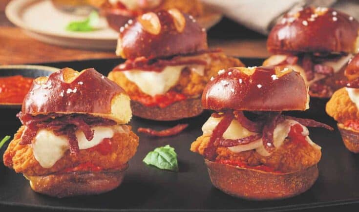 Parm Pepperoni Chicken Sliders