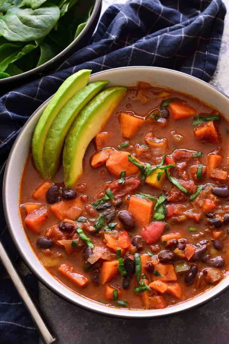 Sweet potato black bean chili image 2