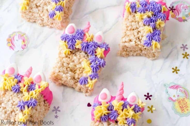 Unicorn Rice Krispies Treats