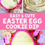 easy and cute easter egg cookie dip