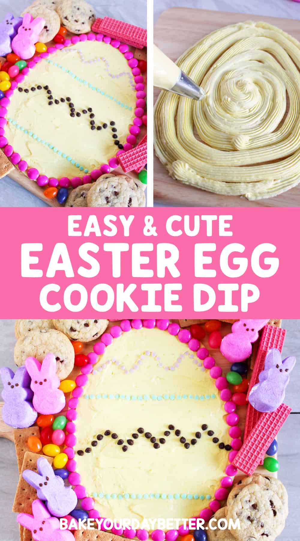 easy and cute easter egg cookie dip
