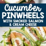 cucumber pinwheels with smoked salmon and cream cheese