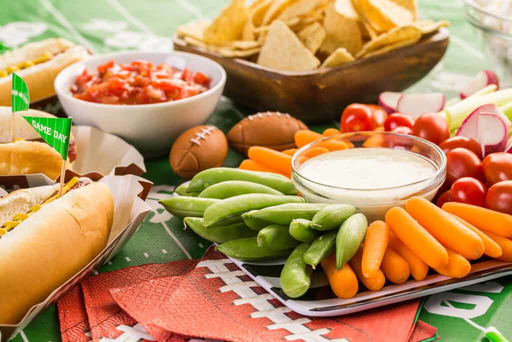 football themed party snacks super bowl party